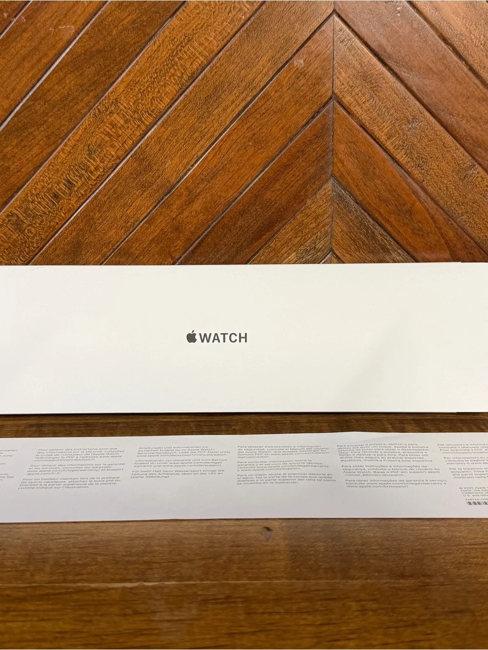 Apple Watch Sport Loop Band - Navy with Orange Stripe
